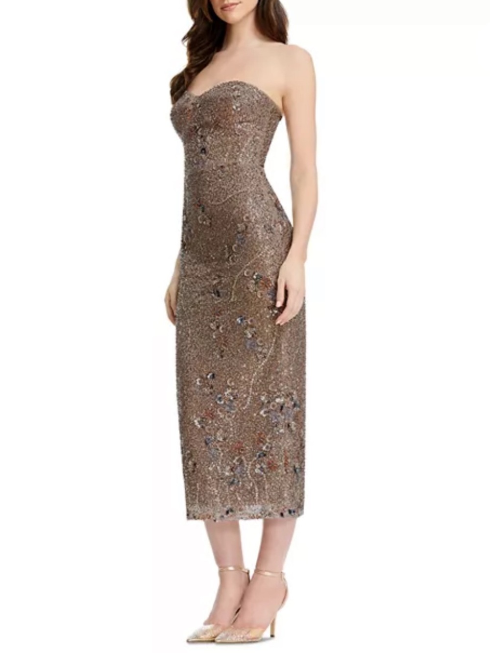 Dress the Population
Strapless Sweetheart Bodycon Tea Length
Dress - Picture 2 of 8